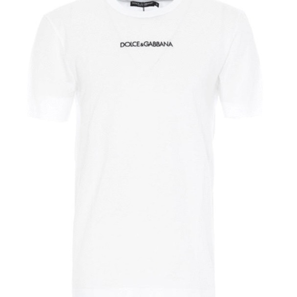 Dulce & Gabbana white logo embroidered T-shirt - Picture 3 of 5